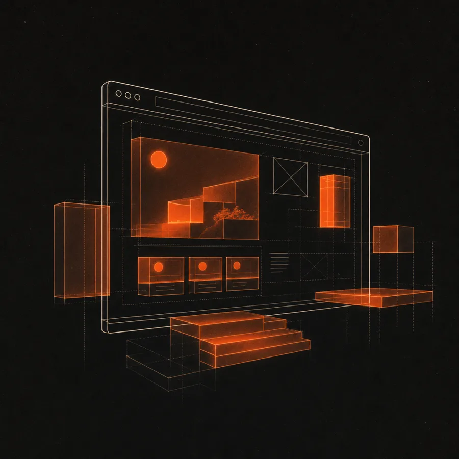 Création de site internet optimisé SEO dans l'Eure — maquette de site en construction